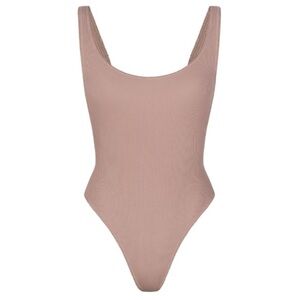 SKIMS Cotton Rib Picot Tank Bodysuit